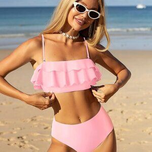 ZAFUL Layered Ruffle Bikini Set